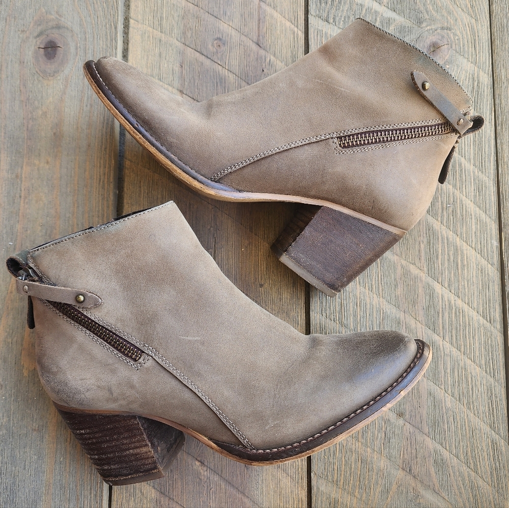Blondo Waterproof Nivado Tan Ankle Boots Leather Upper